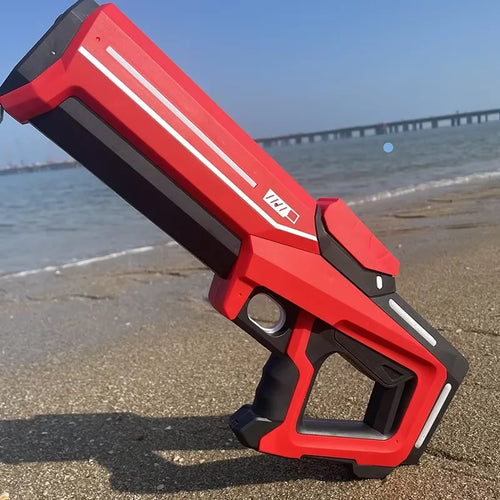 Elektryczne pistolety na wodę dla każdego – mocny, automatyczny pistolet wodny z funkcją zasysania wody. Idealna letnia zabawka na świeżym powietrzu, na plażę. Świetny prezent dla chłopców i dzieci.